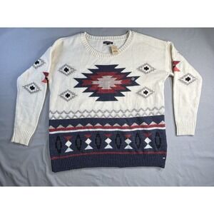 American Eagle Outfitters Aztec Long Sleeve Sweater women's oversized XL NEW‎